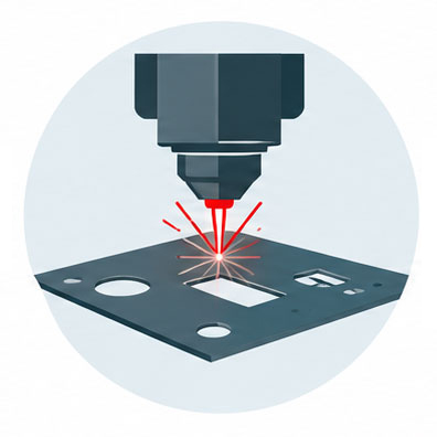 Stanzen und Lasern